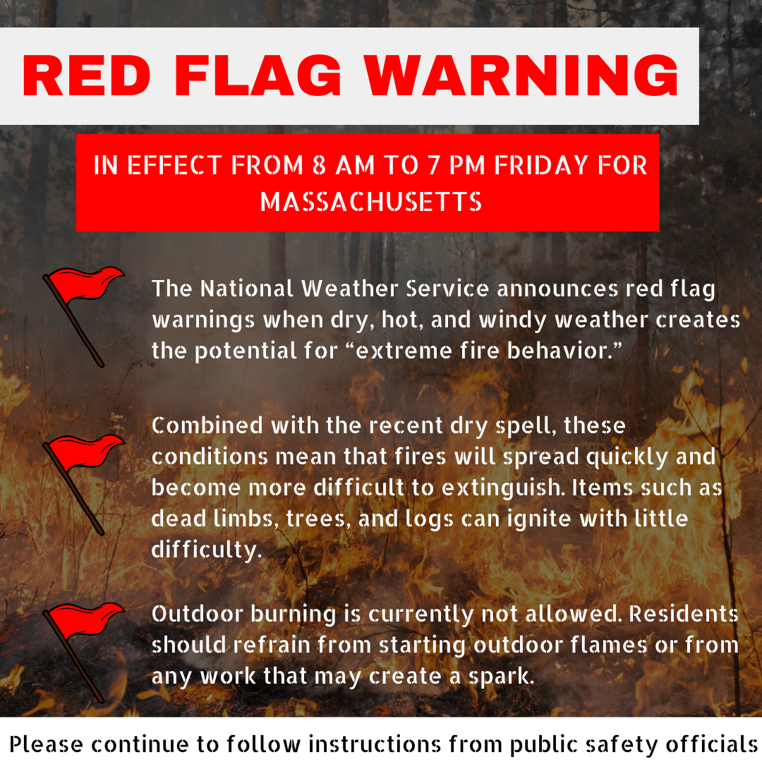 East Bridgewater Fire Department Warns Residents of Red Flag Warning ...